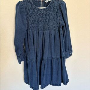 Mayoral Navy Smocked Kids Dress